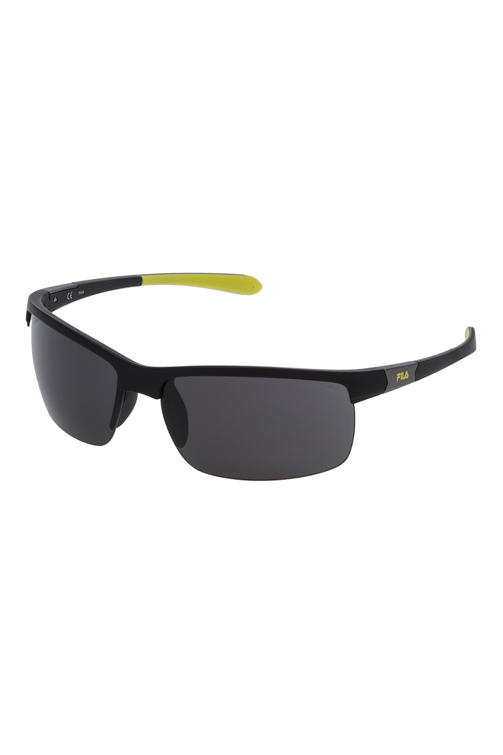 Fila, Ochelari de soare cu lentile dreptunghiulare, Negru/Turcoaz, 69-14-130 Standard