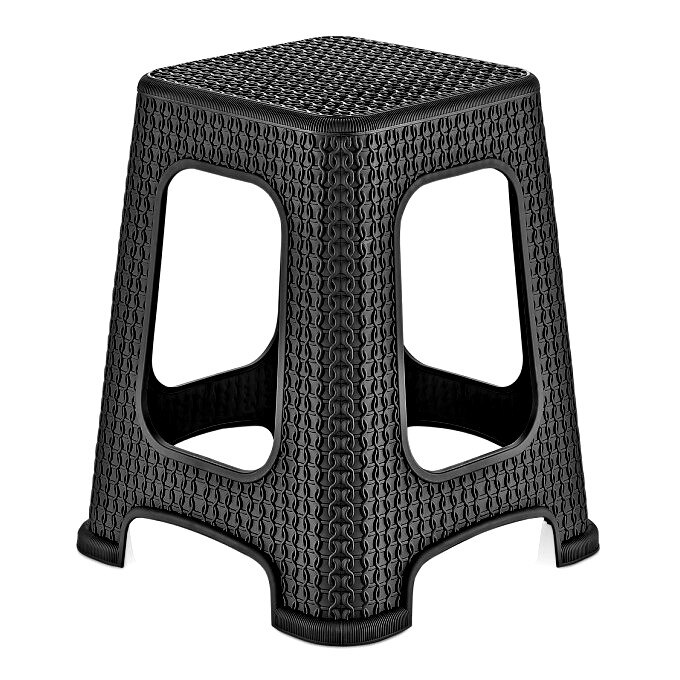 Taburet , plastic ,venge, 45 cm inaltime