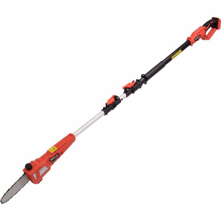 Акумулаторен верижен трион Yato, 18 V, 200-280 см, Телескопичен, Без батерия