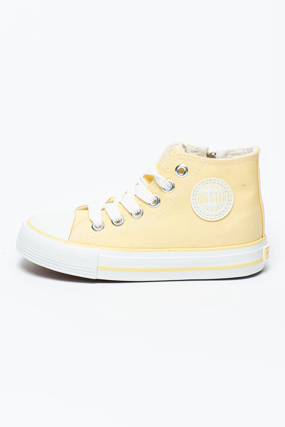 Big Star, Tenisi mid high cu fermoar, Galben pal