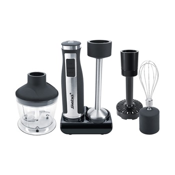 Set blender de mana Steba, MX 40, otel inoxidabil, 7 atasamente, 8 trepte de viteza, afisaj LED, pasare, tocare, maruntire, recipient 800 ml, 700 W, negru Set blender de mana Steba, MX 40, otel inoxidabil, 7 atasamente, 8 trepte de viteza, afisaj LED, pasare, tocare, maruntire, recipient 800 ml, 700 W, negru