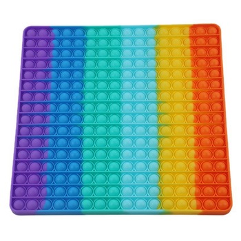 Jucarie interactiva Pop it Now JUMBO XXL , 30cm , model patrat , multicolor RIF REFCO ® Jucarie interactiva Pop it Now JUMBO XXL , 30cm , model patrat , multicolor RIF REFCO ®