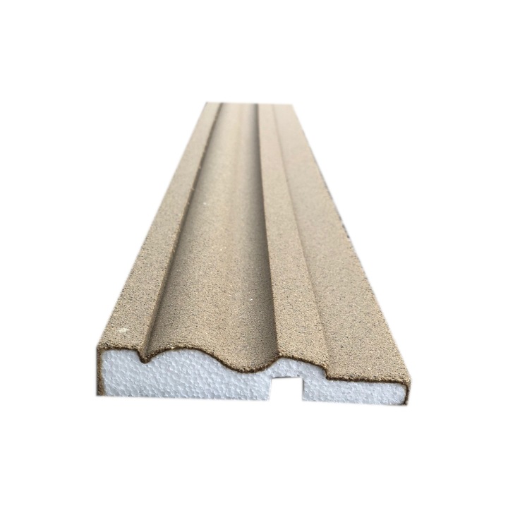 Ancadrament pentru exterior din polistiren expandat cu rasina, dimensiune 130x25x2000 mm
