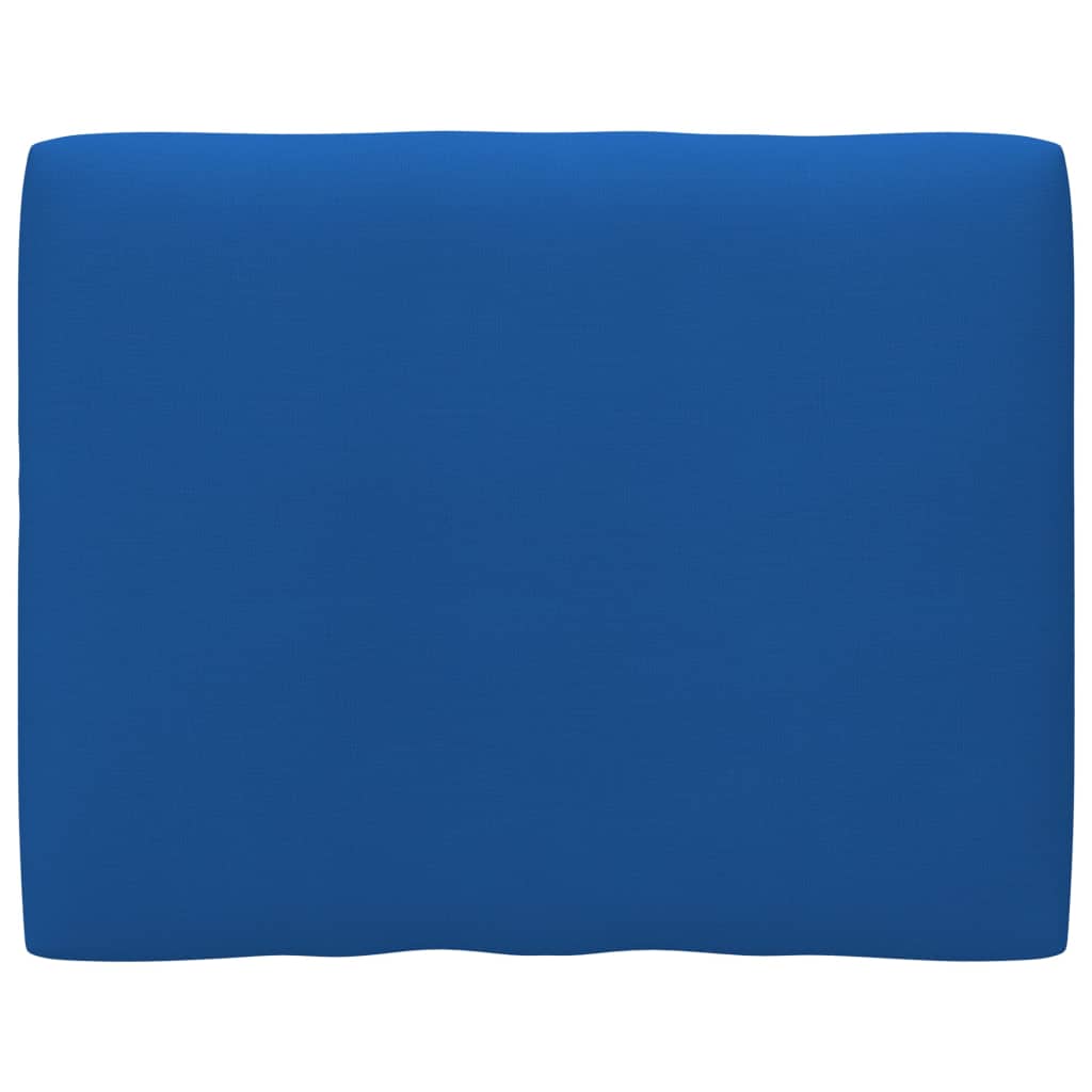 Perna decorativa de spate pentru canapea din paleti, vidaXL, Tesatura, 50 x 40 x 12 cm, Albastru