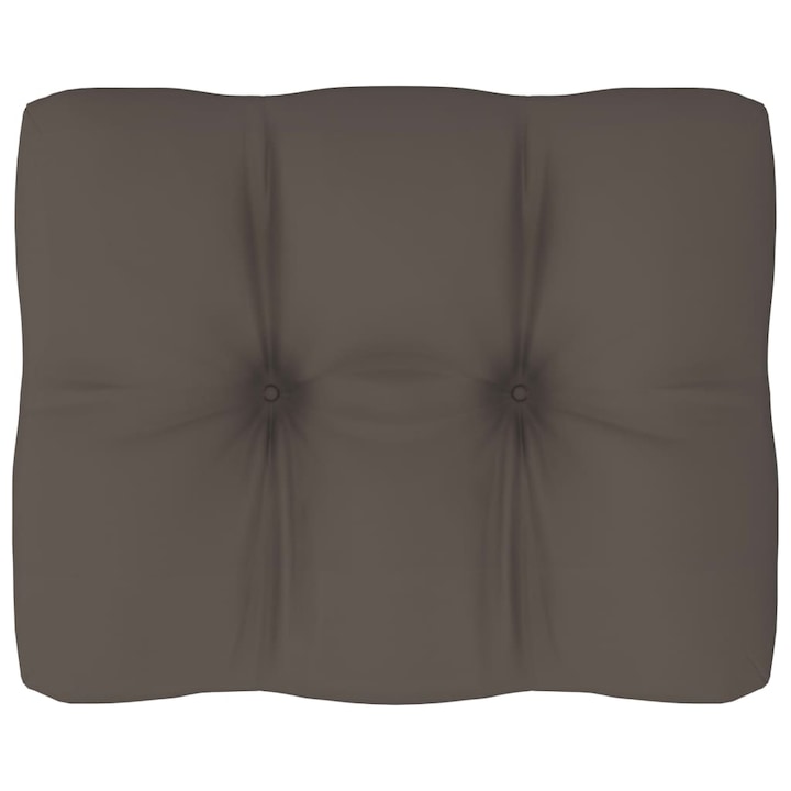 Декоративна възглавница за гръб на диван от палет, vidaXL, Плат, 50 x 40 x 12 см, Капучино