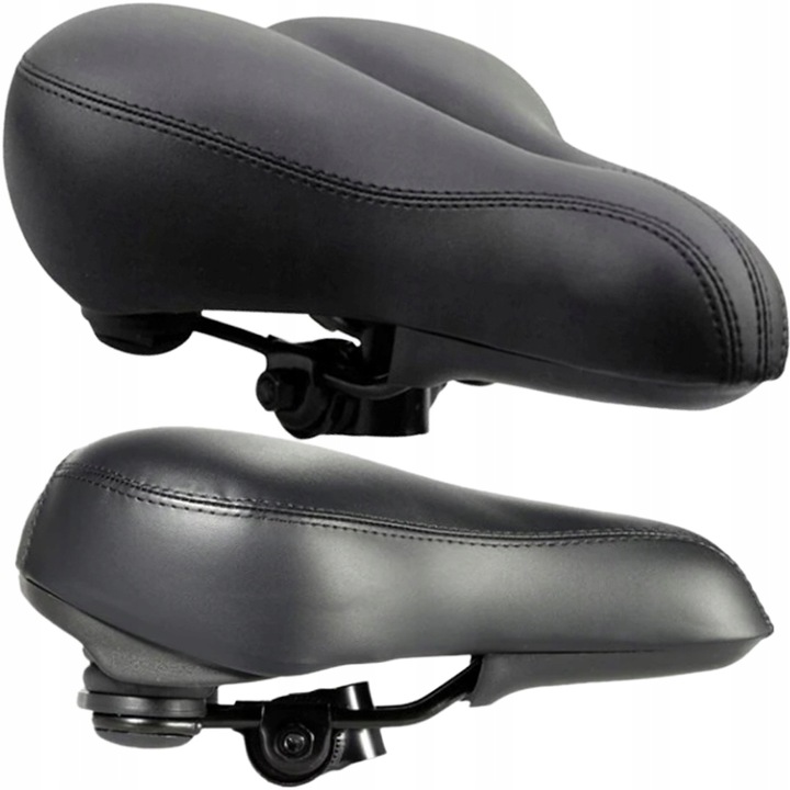 Sa pentru bicicleta, material din piele ecologica, culoare neagra