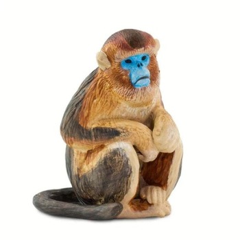 Figurina - Maimuta cu nasul carn, Maro, 6 cm Figurina - Maimuta cu nasul carn, Maro, 6 cm