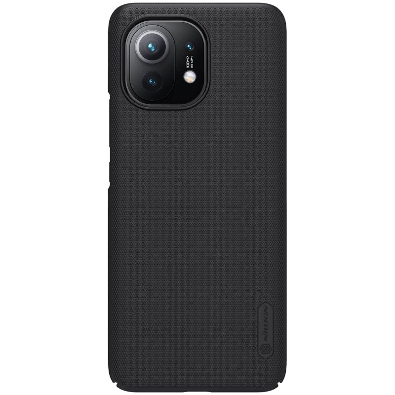 Husa protectie din plastic texturat negru, pentru Xiaomi Mi 11- Nillkin Frosted Shield