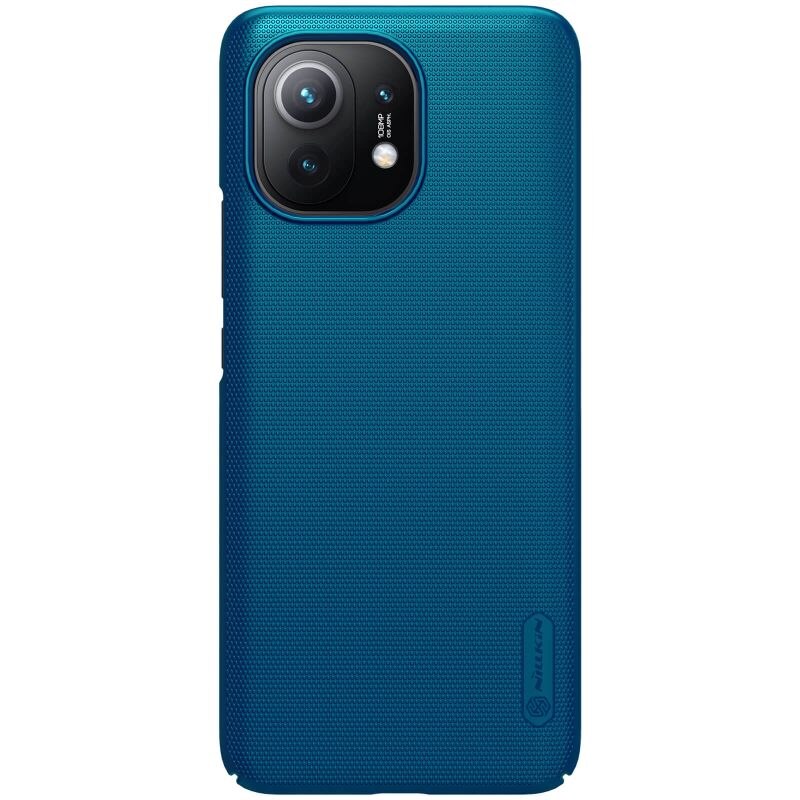 Husa protectie din plastic texturat albastru, pentru Xiaomi Mi 11- Nillkin Frosted Shield