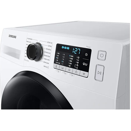 Masina de spalat rufe cu uscator Samsung WD80TA046BE/LE , 8 kg spalare, 5 kg uscare, 1400 rpm, Clasa E, Motor Digital Inverter, Eco Bubble, Bubble Soak, Steam, Airwash, Alb