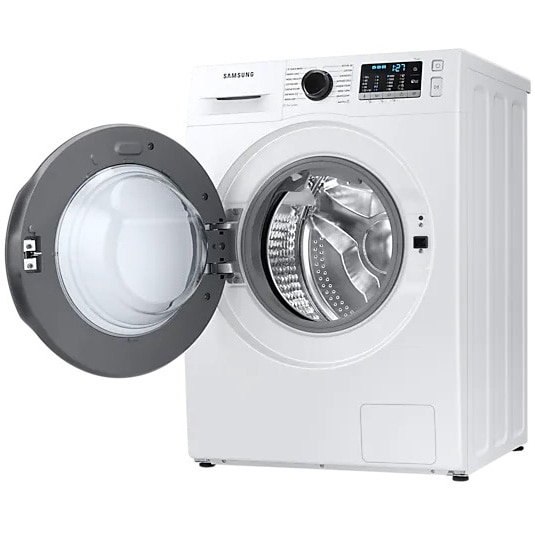 Masina de spalat rufe cu uscator Samsung WD80TA046BE/LE , 8 kg spalare, 5 kg uscare, 1400 rpm, Clasa C, Motor Digital Inverter, Eco Bubble, Bubble Soak, Steam, Airwash, Alb