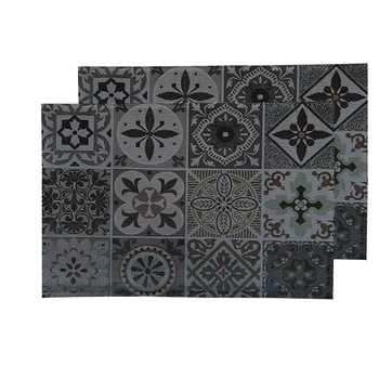 Set suport farfurie BETTINA 2 buc, Mandala, gri, 35 x 50 cm Set suport farfurie BETTINA 2 buc, Mandala, gri, 35 x 50 cm