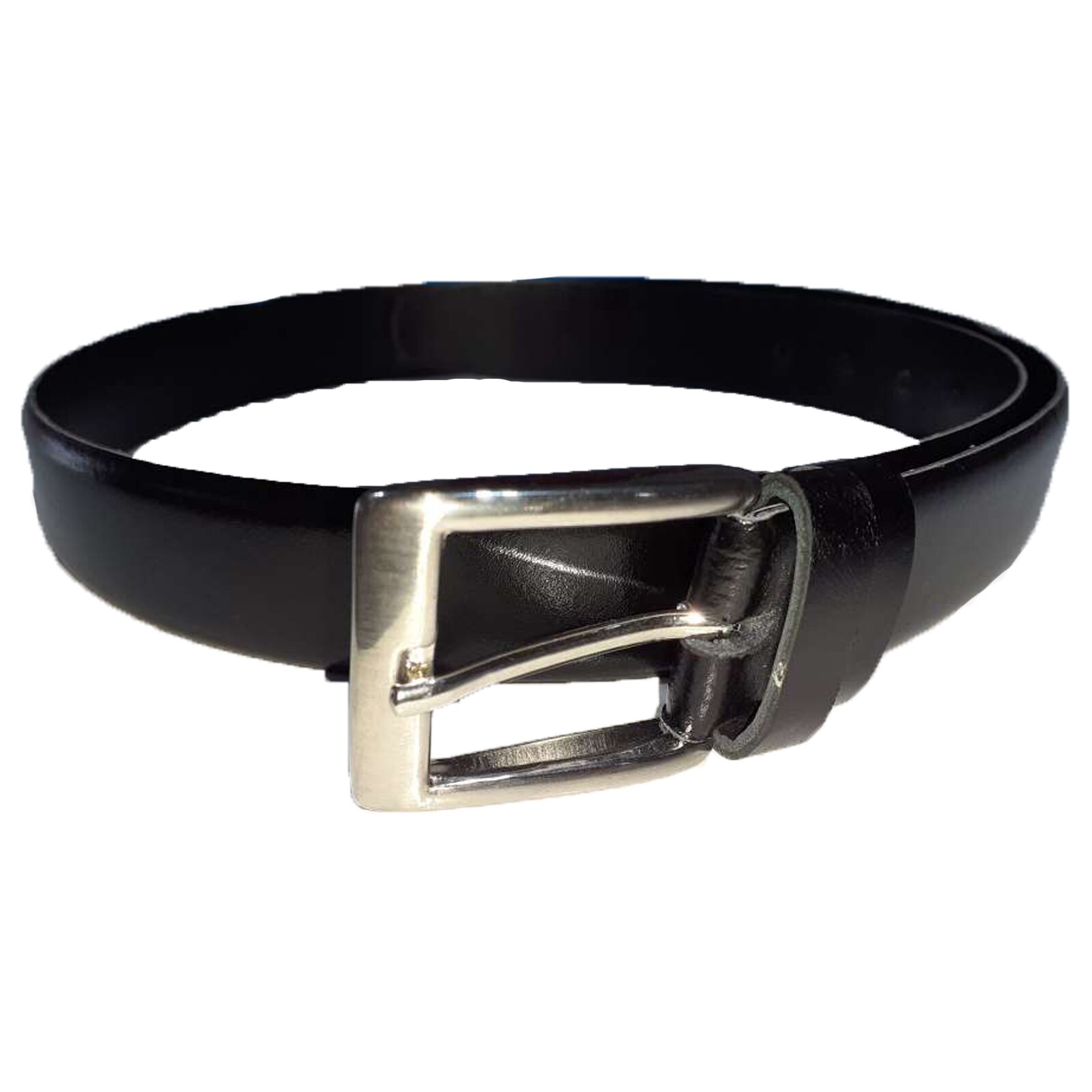 Curea din piele naturala pentru baieti 110 cm Mini Junior CRE-4, Negru 110