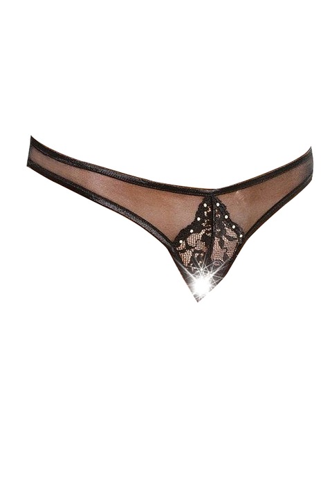 Softline 2442 Női bikini alsó, poliamid/elasztán, fekete, Matt fekete