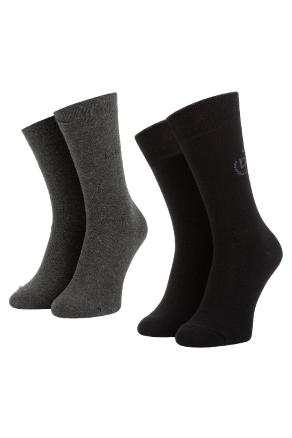 Set 2 sosete barbati, bugatti, lungi, Negru/Gri