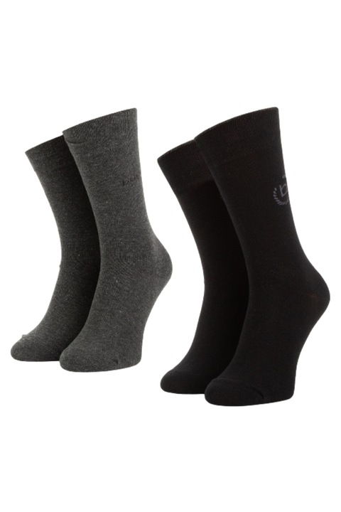 Комплект от 2 мъжки чорапа bugatti дълги, Черен/Сив