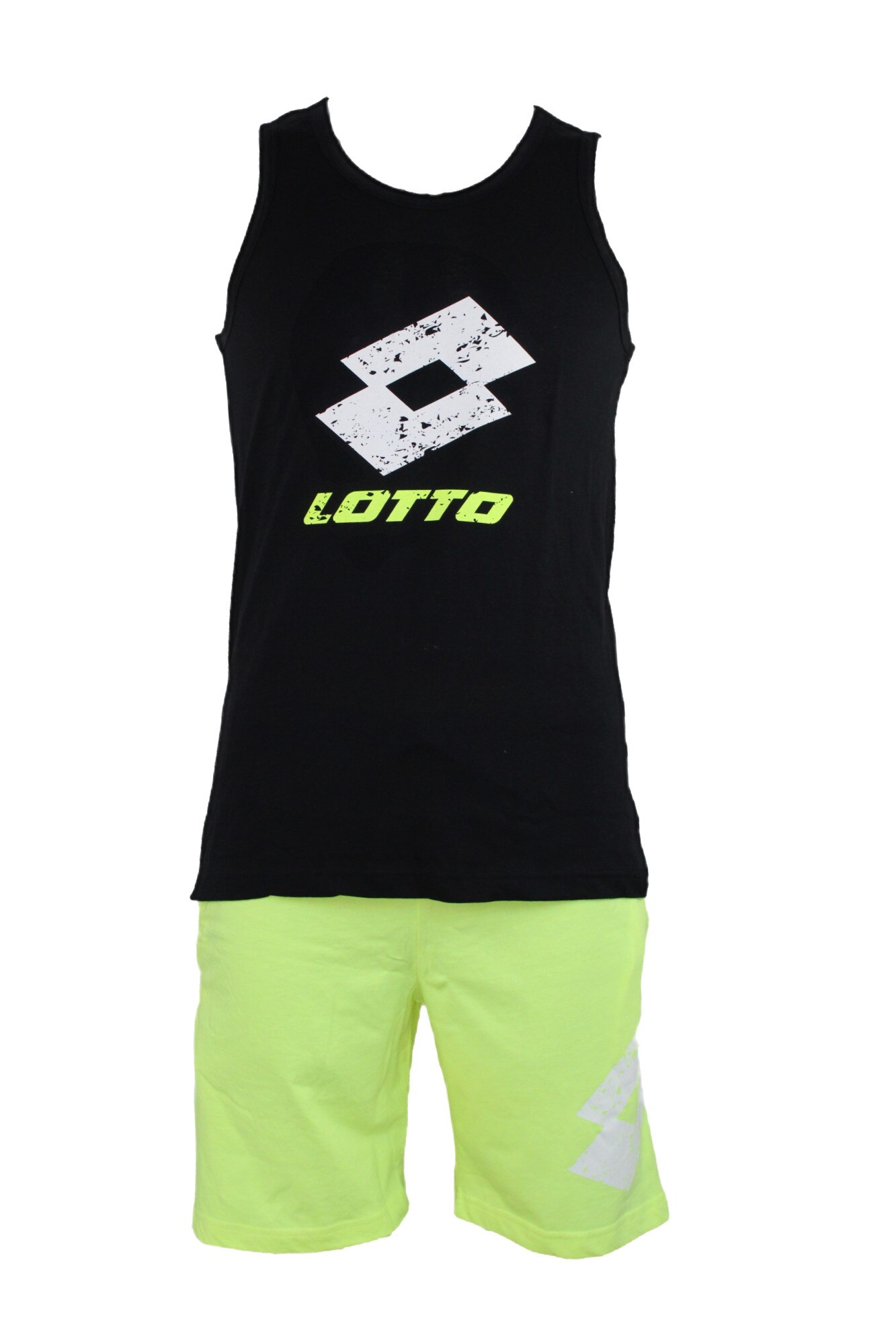 Pijamale barbati,Homewear model LP5089, Negru/Verde