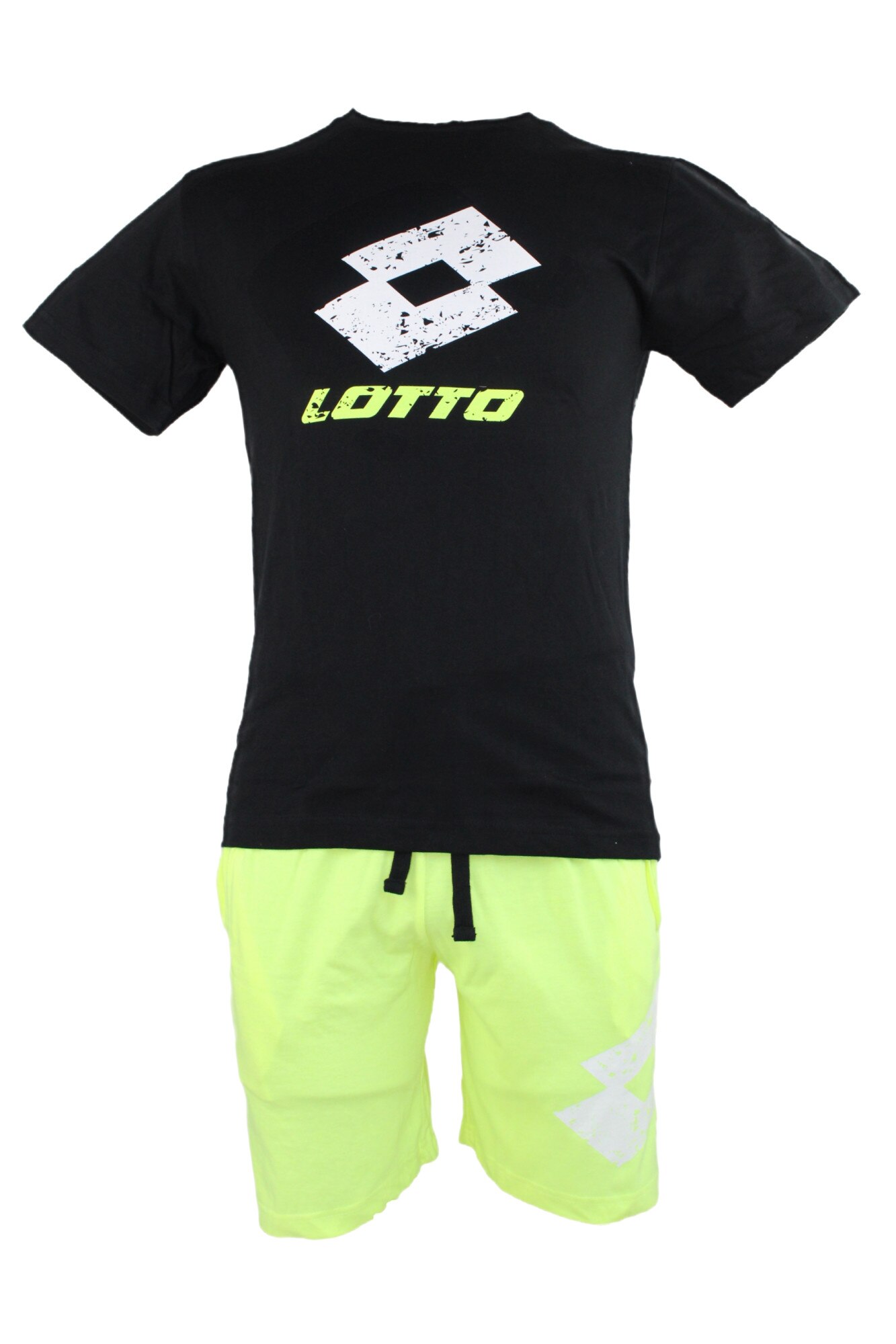 Pijamale barbati,Homewear model LP5085, Negru/Verde