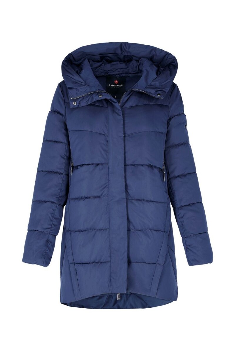 Geaca dama, Volcano, L22309-W20, Poliester, Bleumarin
