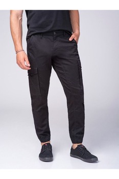 Pantaloni barbati, Volcano, M07185-W20, Bumbac, Negru Pantaloni barbati, Volcano, M07185-W20, Bumbac, Negru