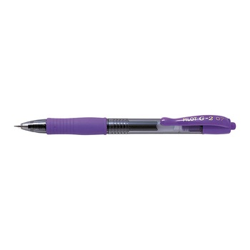 Roller cu gel Pilot G-2, 0.7mm Roller cu gel Pilot G-2, 0.7 mm, violet Roller cu gel Pilot G-2, 0.7mm Roller cu gel Pilot G-2, 0.7 mm, violet