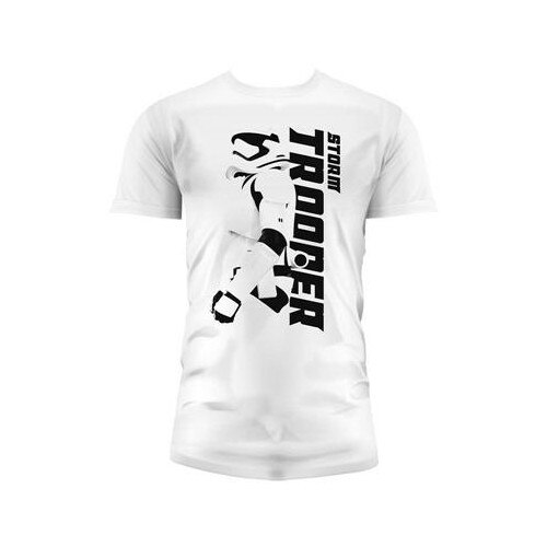 Tricou Star Wars Episode 7 Homme Stormtrooper Sideways Blanc Taille L