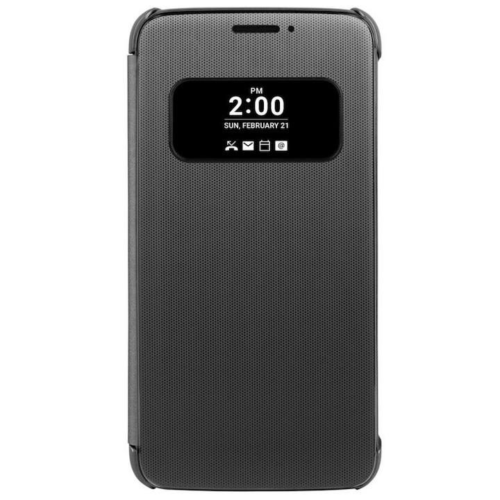 Калъф LG Quick Window View за LG G5 (H850), Titanium Black