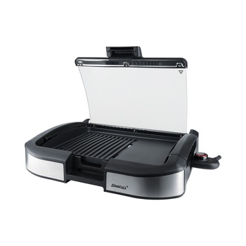Grill electric Steba, VG 195, gratar din aluminiu, 2200 W, suprafata mare de gatire, gratar de masa, indicator temperatura, tava de scurgere, grasimi reduse, curatare usoara, negru Grill electric Steba, VG 195, gratar din aluminiu, 2200 W, suprafata mare de gatire, gratar de masa, indicator temperatura, tava de scurgere, grasimi reduse, curatare usoara, negru