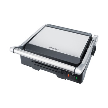 Gratar electric Steba, FG 70, 1800 W, carcasa cool touch, gratar de masa, indicator temperatura, suprafata antiaderenta, tava de scurgere, grasimi reduse, curatare usoara, negru Gratar electric Steba, FG 70, 1800 W, carcasa cool touch, gratar de masa, indicator temperatura, suprafata antiaderenta, tava de scurgere, grasimi reduse, curatare usoara, negru