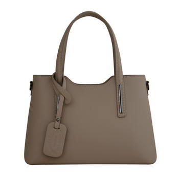 Geanta de dama din piele naturala Eva Bags, Pipa 5 roz pudra Geanta de dama din piele naturala Eva Bags, Pipa 5 roz pudra