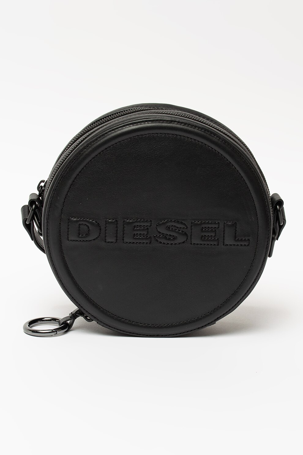 Diesel, Geanta crossbody cu logo in relief Ophite, Negru