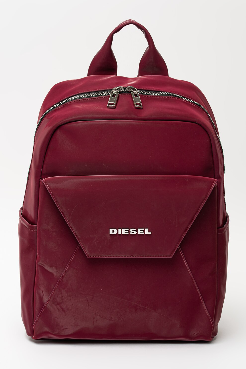 Diesel, Rucsac de piele ecologica cu fermoar Nucife, Violet tyrian