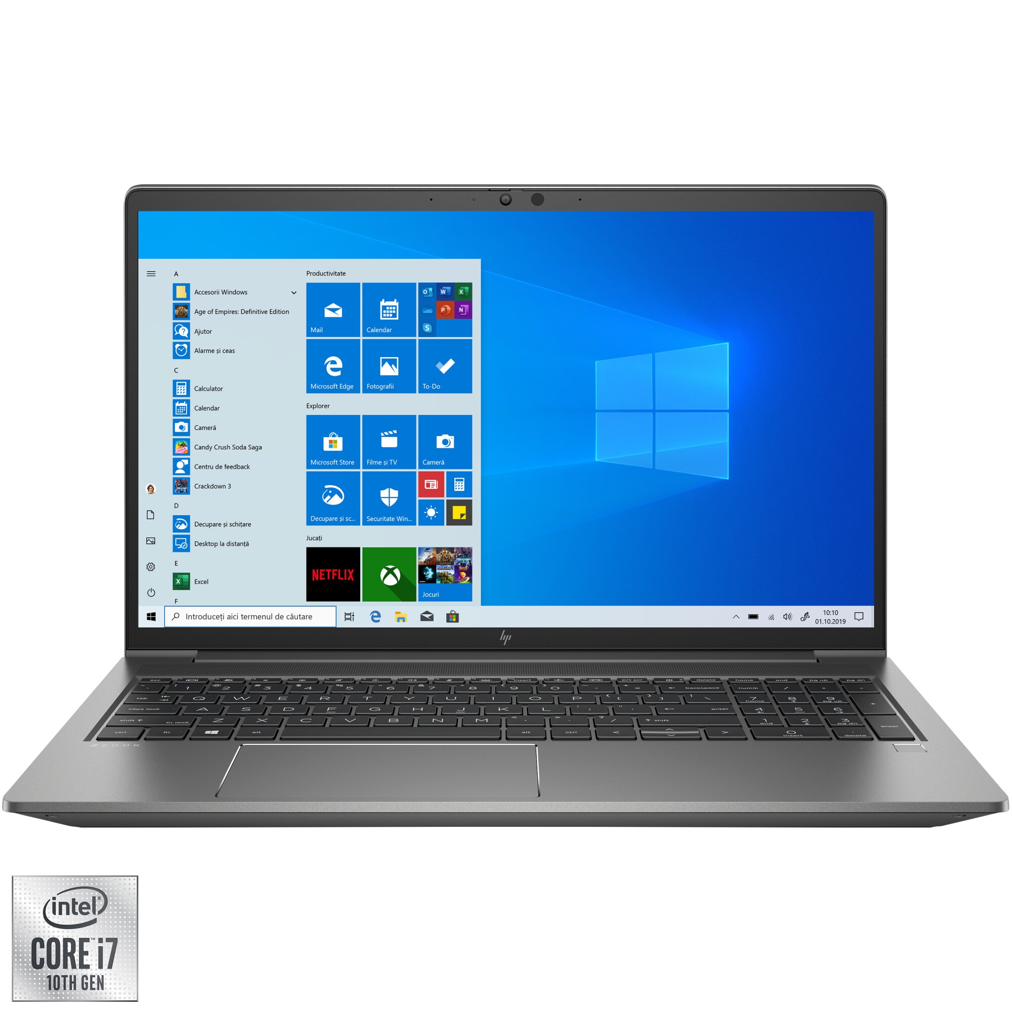 Laptop HP ZBook Power G7 cu procesor Intel® Core™ i7-10850H, 15.6