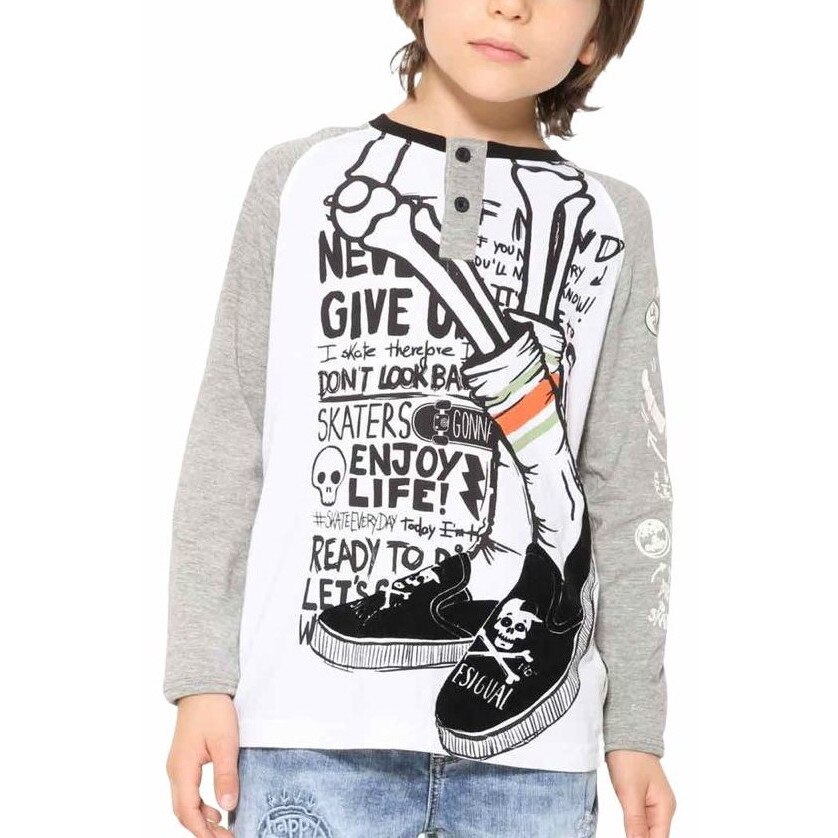 Bluza Baieti cu model fosforescent, Desigual 