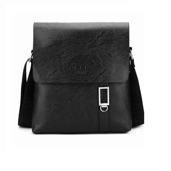 Geanta de umar pentru barbati Jeep Buluo, JB-1544, 27 x 24 x 5 cm, Negru Geanta de umar pentru barbati Jeep Buluo, JB-1544, 27 x 24 x 5 cm, Negru