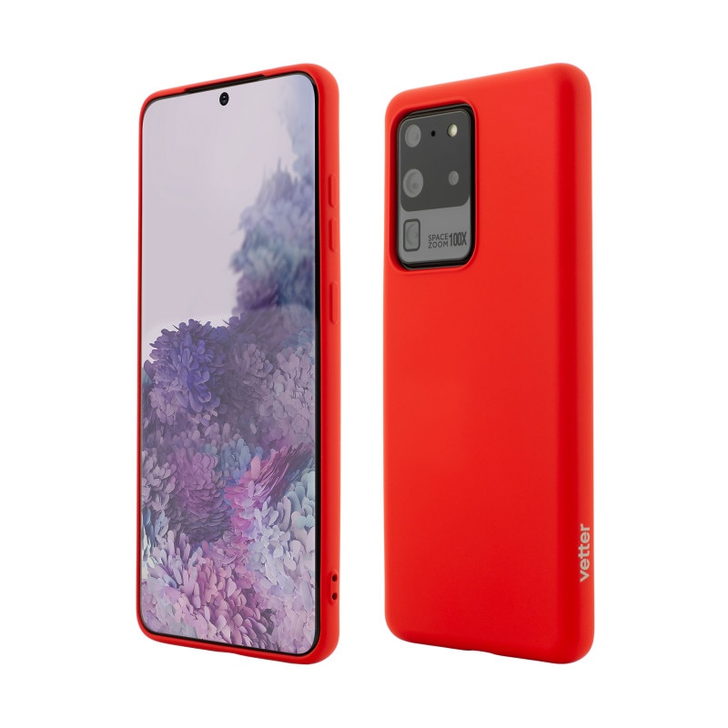 Husa de protectie Vetter pentru Samsung Galaxy S20 Ultra, Smart Case Anti-Slip Series, Red