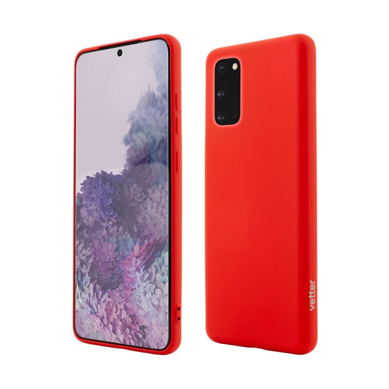 Husa de protectie Vetter pentru Samsung Galaxy S20, Smart Case Anti-Slip Series, Red