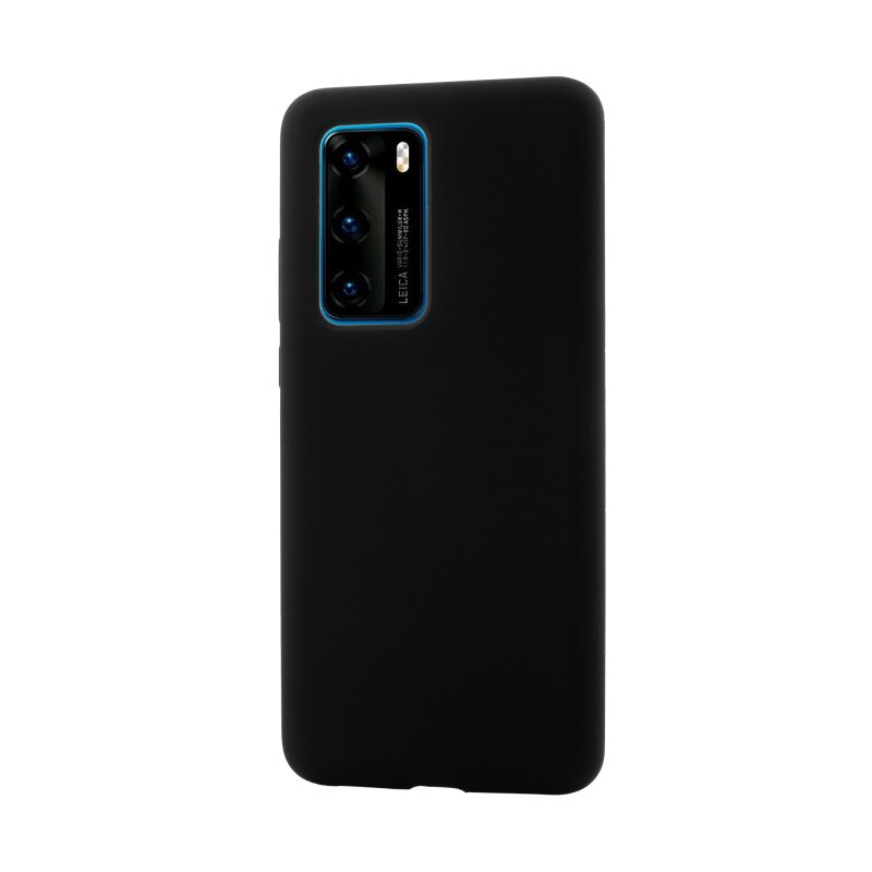Husa Vetter pentru Huawei P40, Clip-On Soft Touch Silk Series, Negru