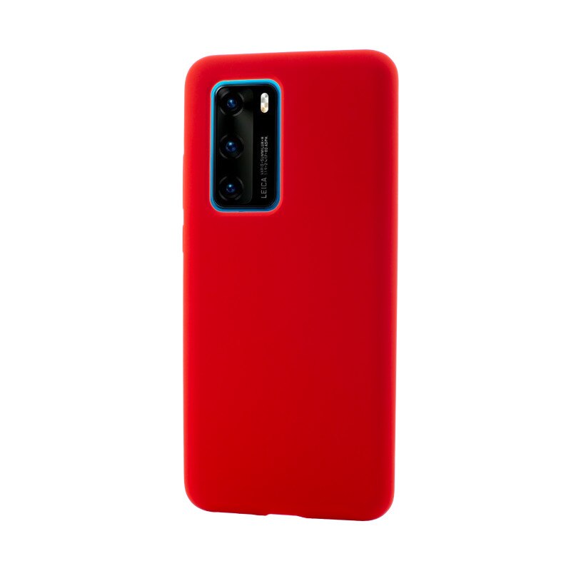 Husa Vetter pentru Huawei P40, Clip-On Soft Touch Silk Series, Rosu