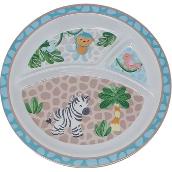 Farfurie compartimentata Gemma, pentru copii, 21 cm, blue, 6Stx Farfurie compartimentata Gemma, pentru copii, 21 cm, blue, 6Stx