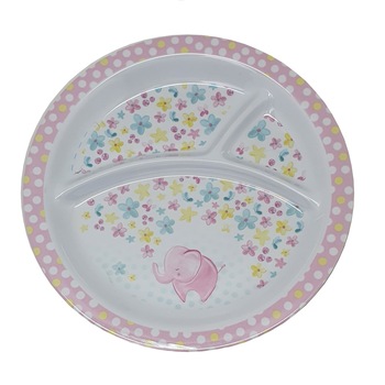 Farfurie compartimentata Gemma, pentru copii, 21 cm, multicolor, 4Stx Farfurie compartimentata Gemma, pentru copii, 21 cm, multicolor, 4Stx