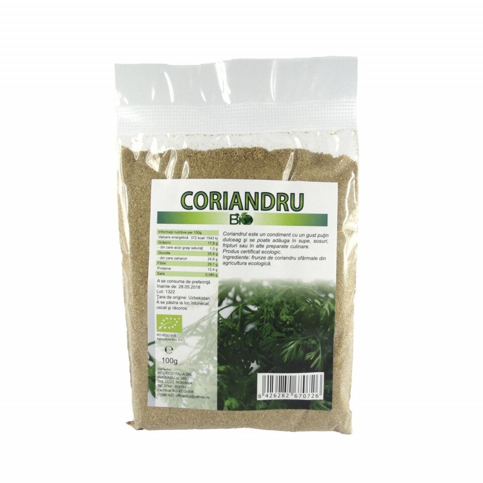 Coriandru macinat, BIO 100g