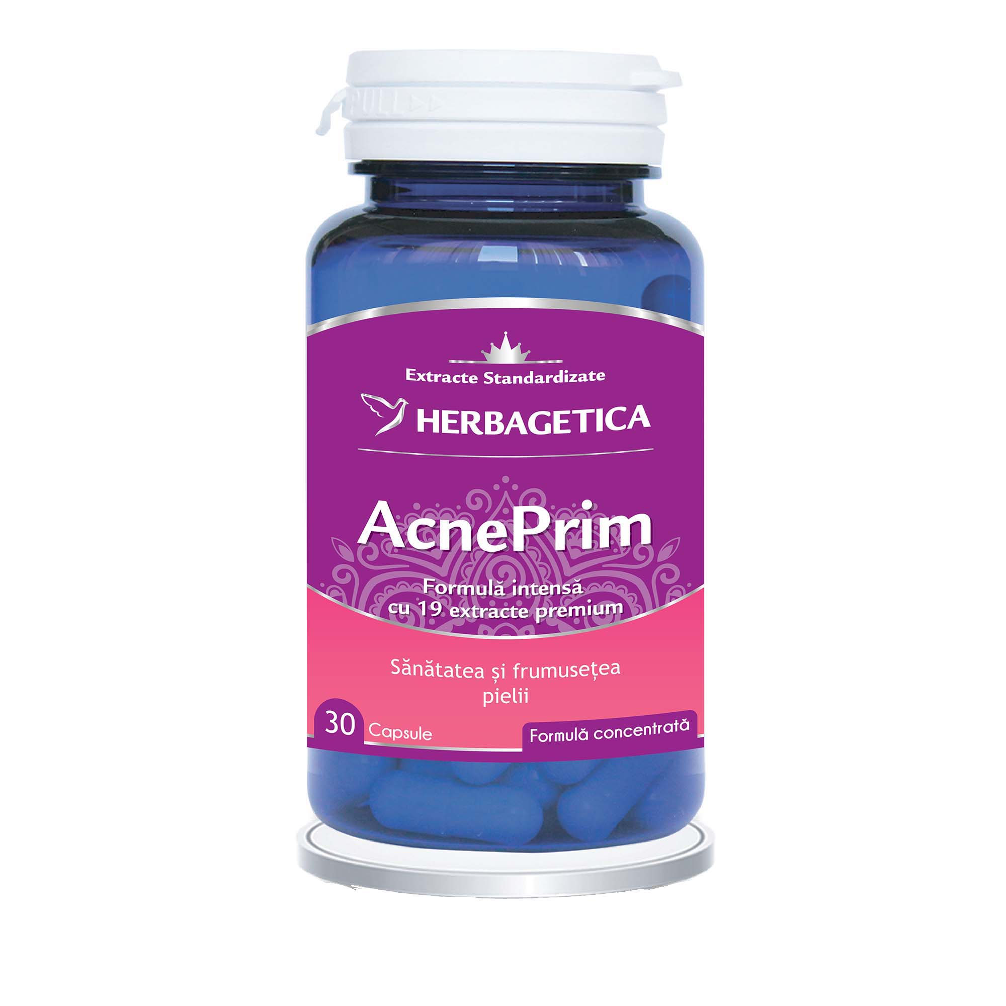 Supliment alimentar Acneprim Herbagetica, 30 capsule