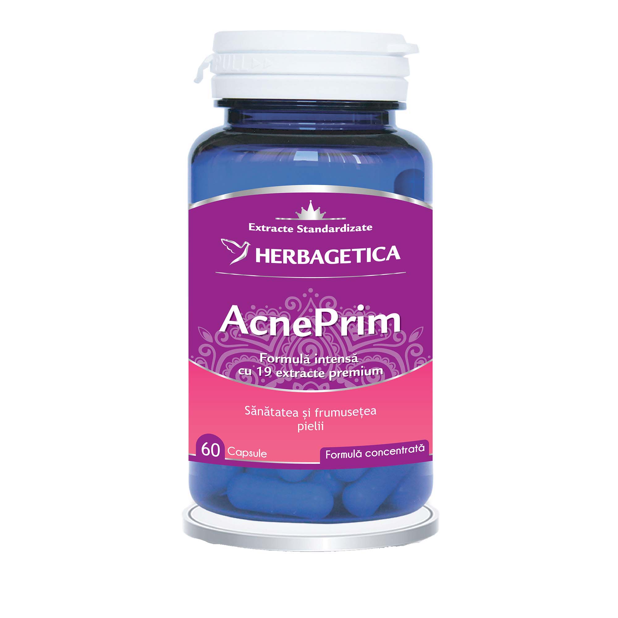 Supliment alimentar Acneprim Herbagetica, 60 capsule
