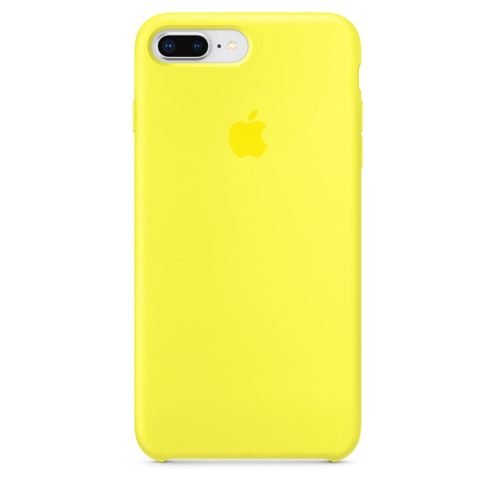 Силиконов Калъф Apple за iPhone 7/8 Plus, Удароустойчив, Жълт