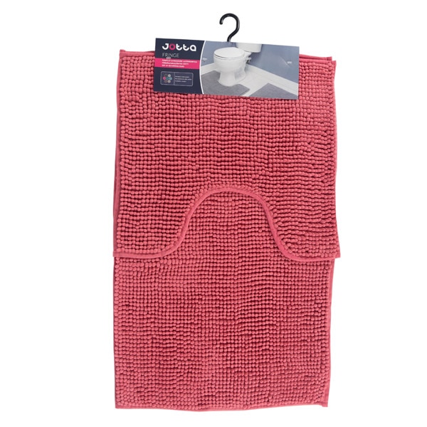Set covorase baie Jotta 50x45cm, 50x80cm roz Fringe