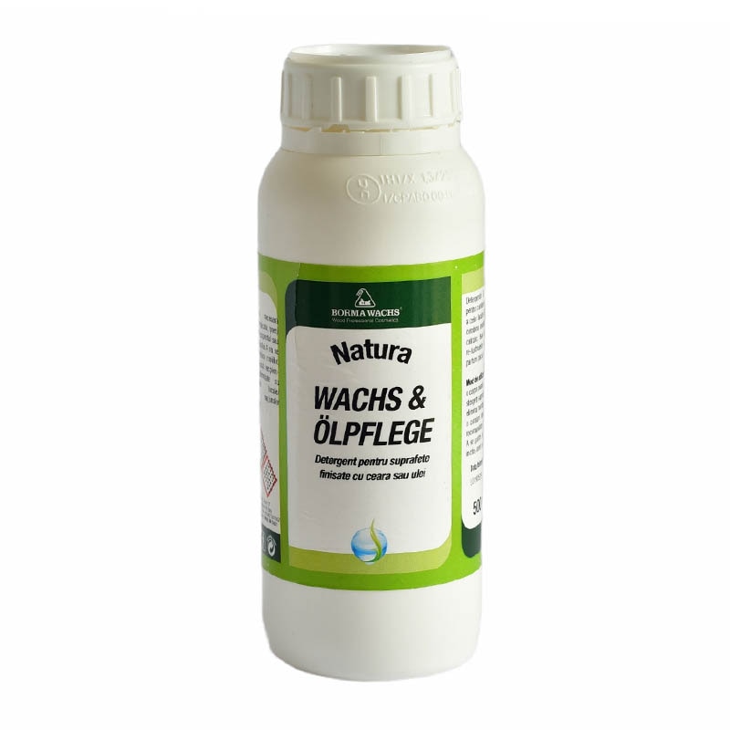 Detergent pentru suprafete finisate cu ceara sau ulei, Borma Wachs, Natura Wachs & Olplege, 500ml