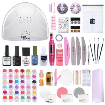 Kit unghii gel Perfect Summer, Lila Rossa NailSchool, cu lampa UV led SunOne, 36 geluri color, degresant, primer, top, baza, decoratiuni, tipsuri, accesorii Kit unghii gel Perfect Summer, Lila Rossa NailSchool, cu lampa UV led SunOne, 36 geluri color, degresant, primer, top, baza, decoratiuni, tipsuri, accesorii