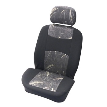 Set huse scaune auto Carpoint, model Classic, partea fata, negru/gri, 4 buc Set huse scaune auto Carpoint, model Classic, partea fata, negru/gri, 4 buc