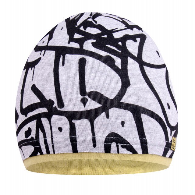 Fes Pentru Baieti - Model Mirek, Gri, Cu model, Bumbac, Baieti, Gri, 7-8 ani